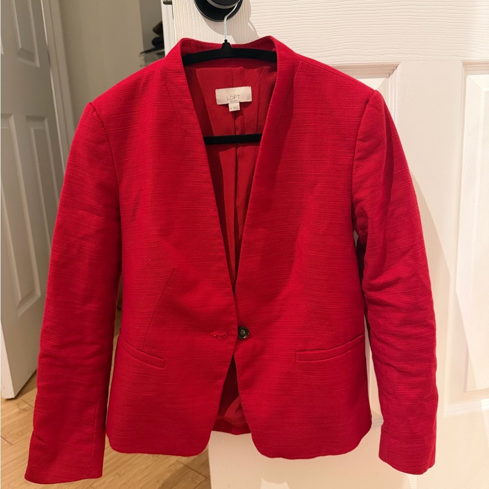 LOFT Red Women's Blazer